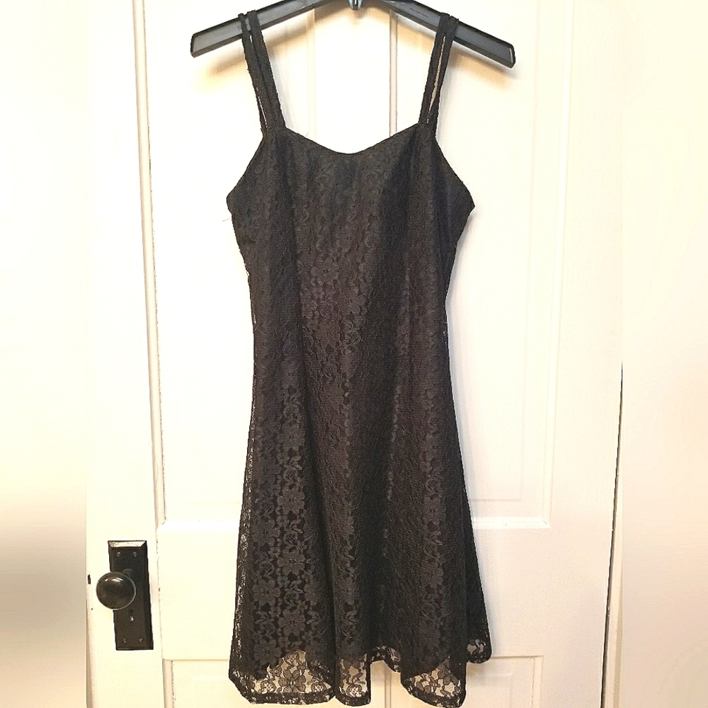 All That Jazz Black Lace Dress, Size 9/10